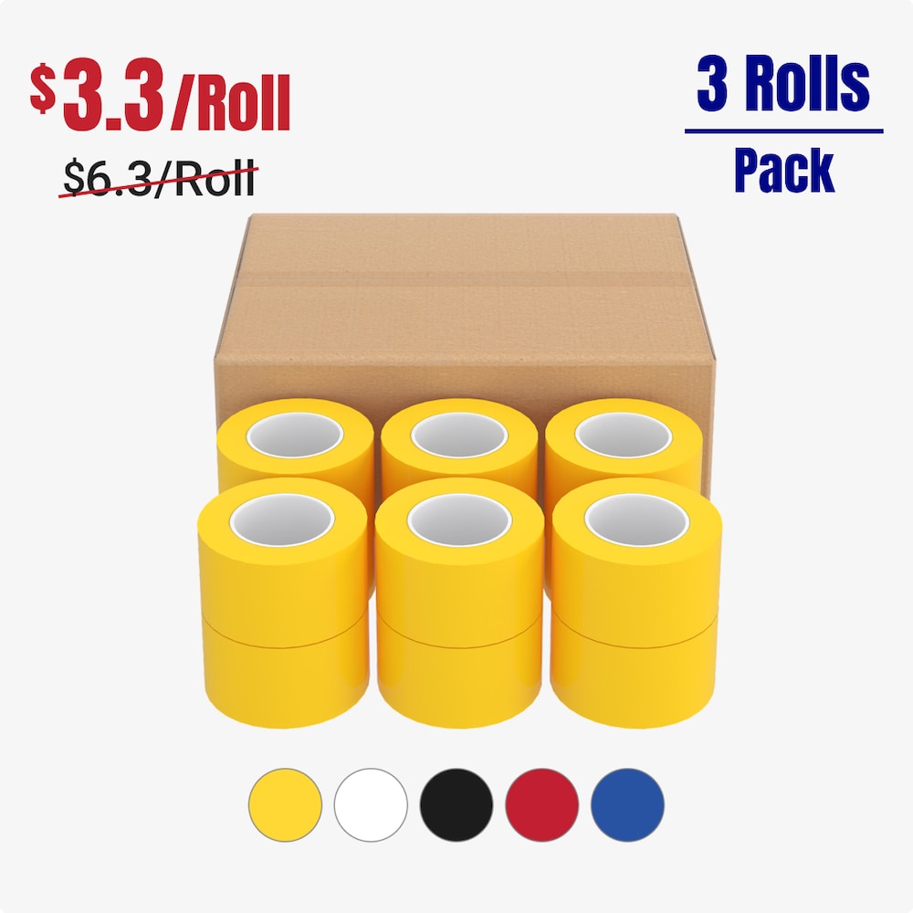 Safety Warning Solid Tapes - 3 Rolls_4Dock